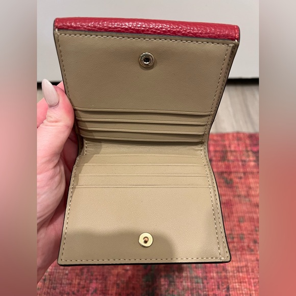 Coach Pepper Wallet in Red Colorblock - Picture 7 of 8